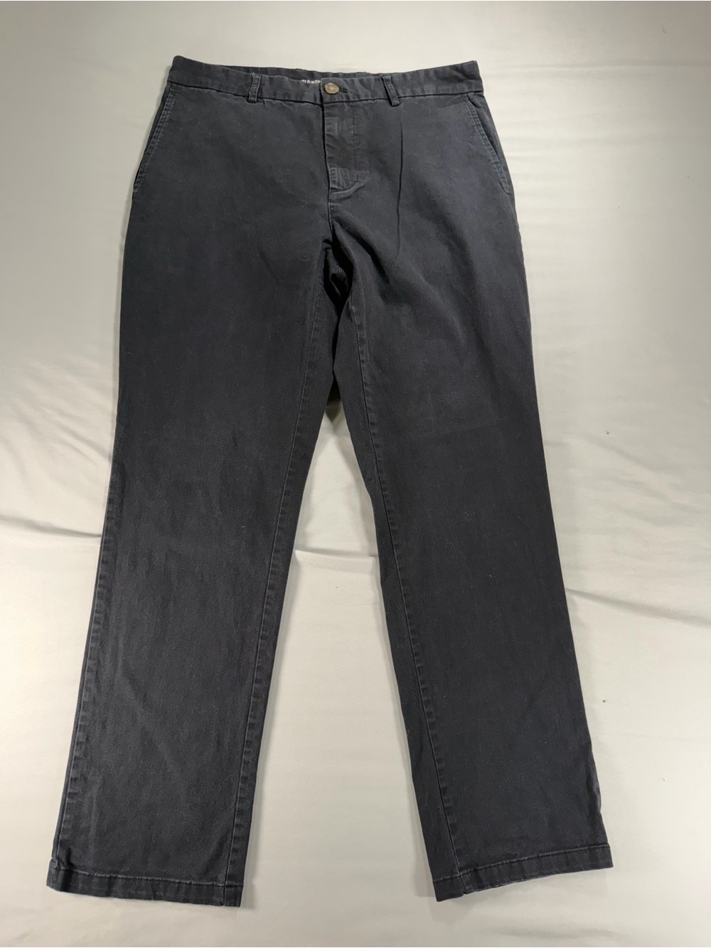 Old Navy Mens 33x32 Black Flex Straight Leg Chino Trousers #1042